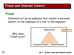 Fraud and Internal Control Fraud
