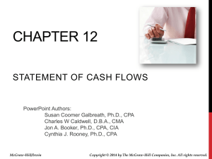 CHAPTER 12 STATEMENT OF CASH FLOWS