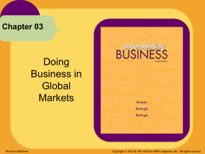 Doing Business in Global Markets