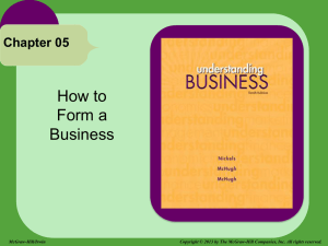 How to Form a Business Chapter 05