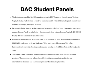 DAC Student Panels
