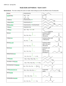 Study Guide and Problems – Exam 2 and 3