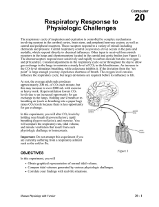 20 Respiratory Response to Physiologic Challenges