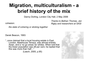 Migration, multiculturalism - a brief history of the mix