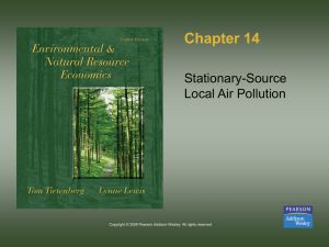 Chapter 14 Stationary-Source Local Air Pollution