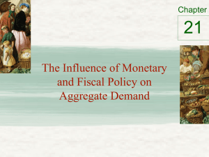 21 The Influence of Monetary and Fiscal Policy on Aggregate Demand