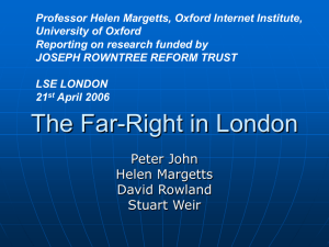 Professor Helen Margetts, Oxford Internet Institute, University of Oxford