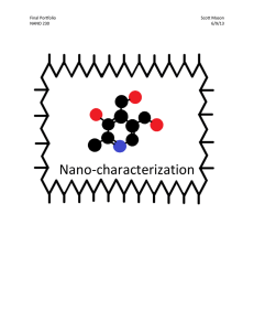 Nano-characterization Final Portfolio Scott Mason