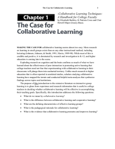 -Collaborative Learning Techniques: A Handbook for College Faculty