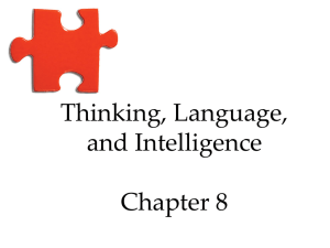Thinking, Language, and Intelligence Chapter 8