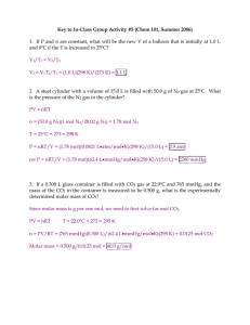 Key to In-Class Group Activity #5 (Chem 101, Summer 2006)