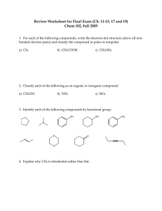 Review Worksheet for Final Exam (Ch. 11-15, 17 and 19)