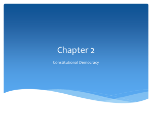 Chapter 2 Constitutional Democracy