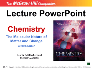 Lecture PowerPoint Chemistry The Molecular Nature of Matter and Change