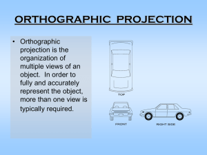 ORTHOGRAPHIC  PROJECTION