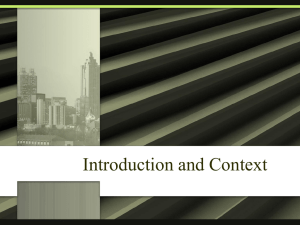 Introduction and Context