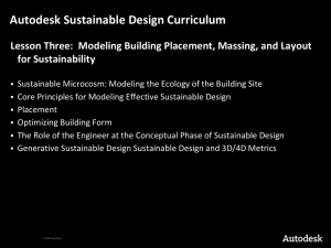 Autodesk Sustainable Design Curriculum for Sustainability