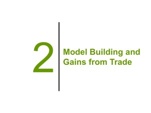 2 Model Building and Gains from Trade