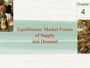 4 Equilibrium: Market Forces of Supply and Demand