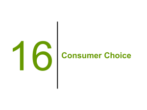 16 Consumer Choice