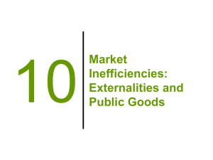 10 Market Inefficiencies: Externalities and