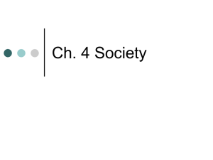 Ch. 4 Society