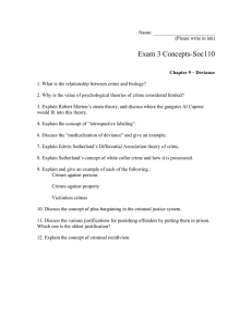 Exam 3 Concepts-Soc110