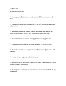 03-Study Guide Heredity and Environment