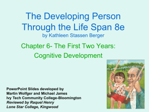 The Developing Person Through the Life Span 8e Cognitive Development