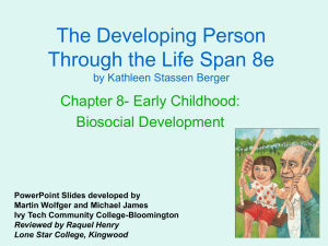 The Developing Person Through the Life Span 8e Chapter 8- Early Childhood: