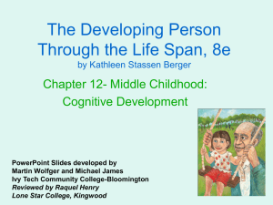 The Developing Person Through the Life Span, 8e Chapter 12- Middle Childhood: