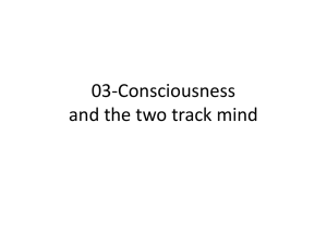 03-Consciousness and the two track mind