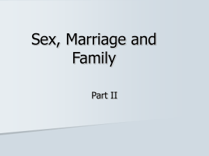 Sex, Marriage and Family Part II