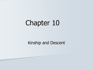 Chapter 10 Kinship and Descent