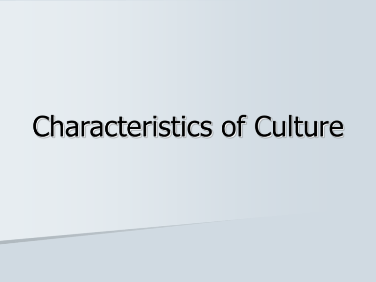 character of culture