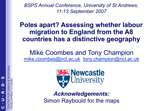 Poles apart? Assessing whether labour migration to England from the A8