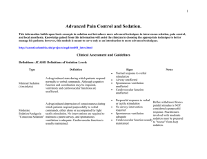Advanced Pain Control and Sedation.  1