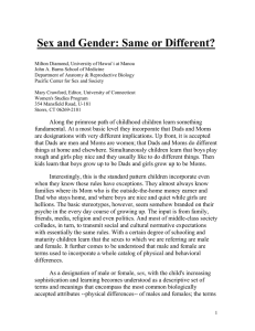Sex and Gender: Same or Different?
