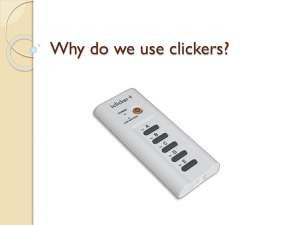 Why do we use clickers?