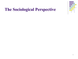 The Sociological Perspective 1