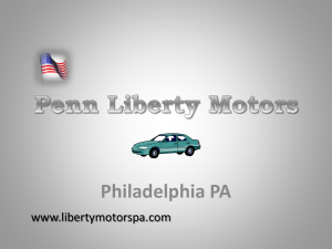 Philadelphia PA www.libertymotorspa.com