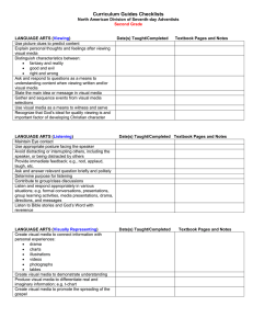 Curriculum Guides Checklists