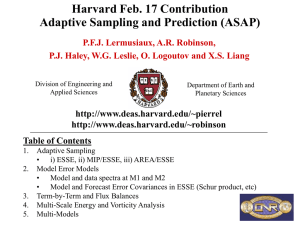 Harvard Feb. 17 Contribution Adaptive Sampling and Prediction (ASAP)