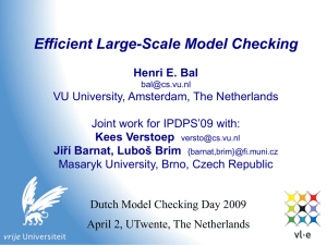Efficient Large-Scale Model Checking