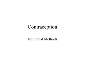 Contraception Hormonal Methods