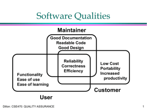 Software Qualities Maintainer