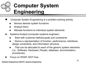 Computer System Engineering 