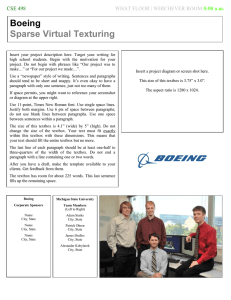 Boeing  Sparse Virtual Texturing CSE 498