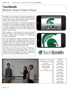 TechSmith Mobile Smart Video Player 11:05 a. m. |