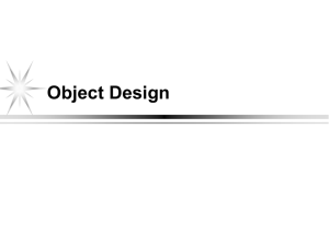 Chapter 7, Object Design